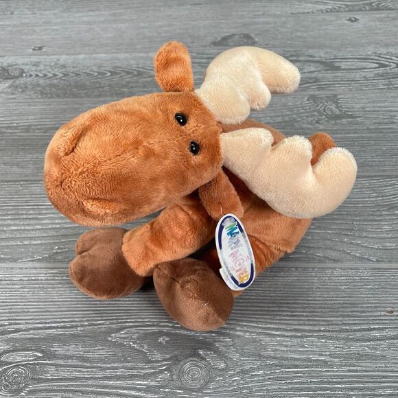 Mary Meyer Mugsy Moose Plush Brown Floppy Wildlife Forest Stuffed Animal NEW - Picture 2 of 12